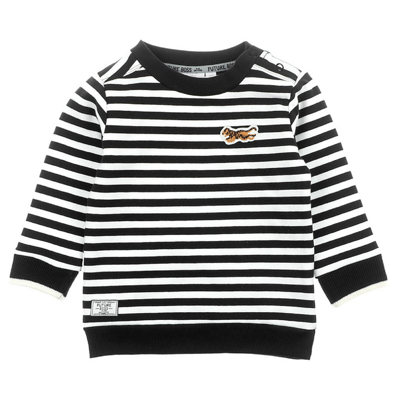 Feetje Sweater streep - Spacelab - Bubbles & Bo
