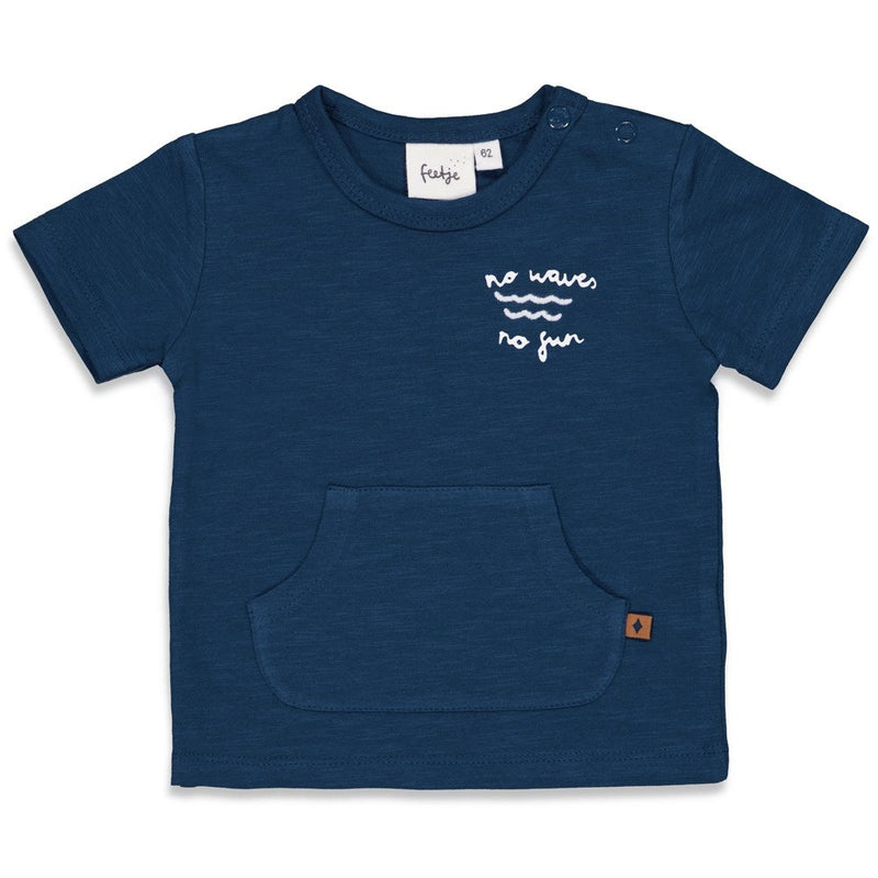 Feetje T-shirt - No Waves, No Fun - Bubbles & Bo