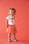 Feetje T-shirt AOP - Papaya Punch - Bubbles & Bo