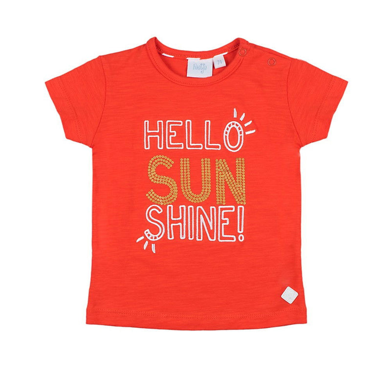 Feetje T-shirt Hello Sunshine - Funbird - Bubbles & Bo