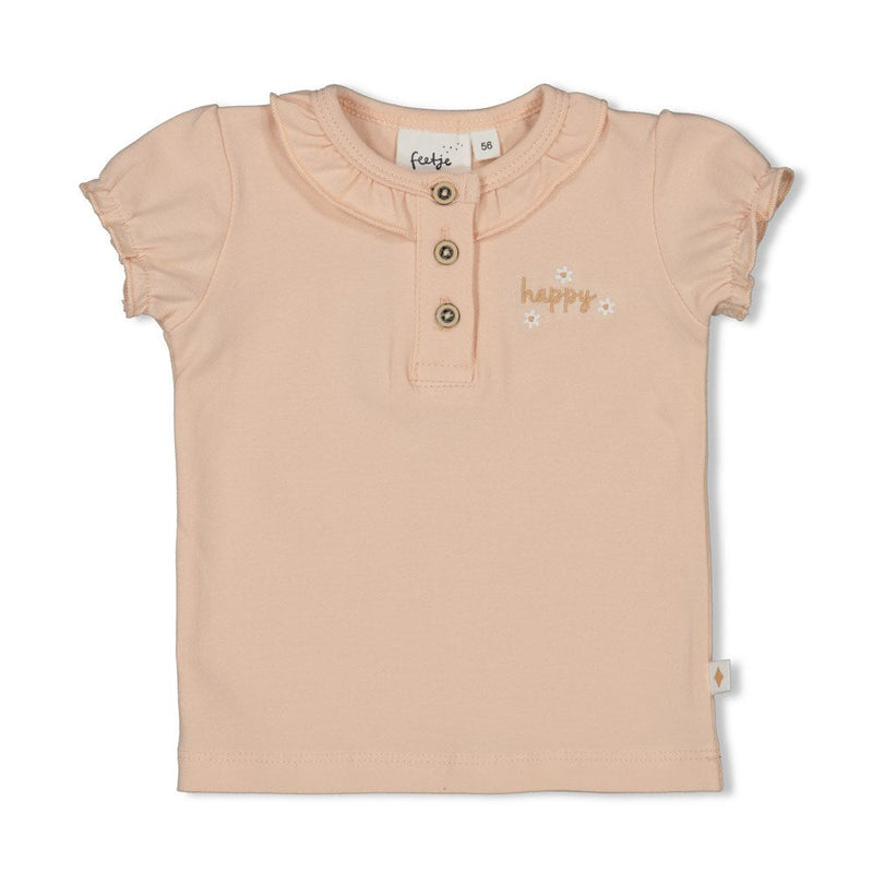 Feetje T-shirt ruches - Strawberry Fields - Bubbles & Bo