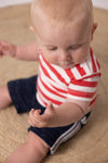 Feetje T-shirt streep - Blub Club - Bubbles & Bo