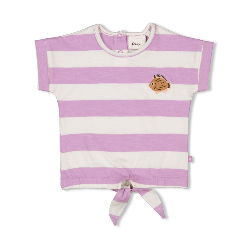 Feetje T-shirt streep - Splash - Bubbles & Bo