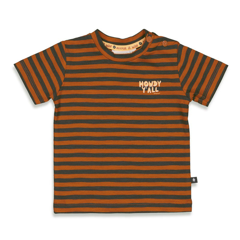 Feetje T-shirt streep - Yeehaw - Bubbles & Bo