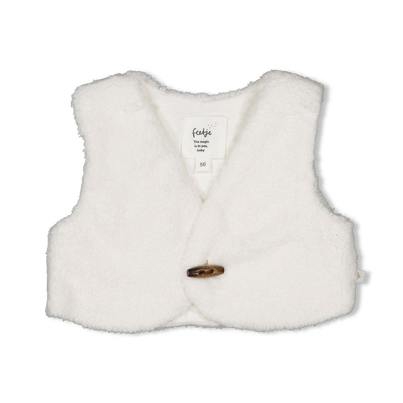 Feetje Teddy gilet - The Neutrals - Bubbles & Bo