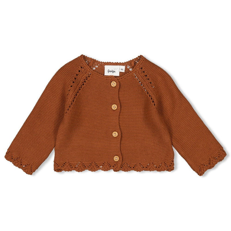 Feetje Vestje gebreid - Let Love Grow - Bubbles & Bo