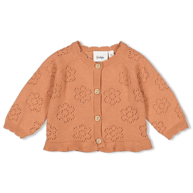 Feetje Vestje gebreid - Strawberry Fields - Bubbles & Bo