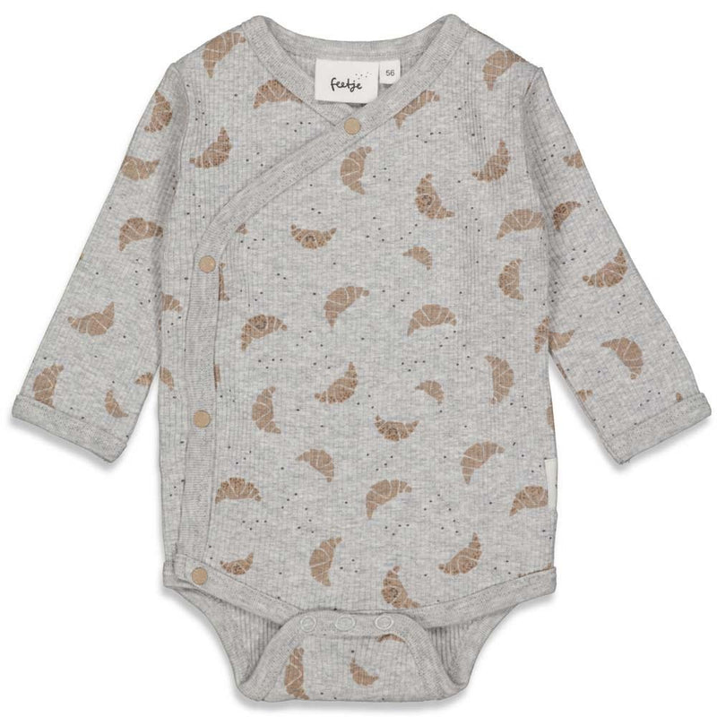 Feetje Wikkelromper - Little Croissant - Bubbles & Bo