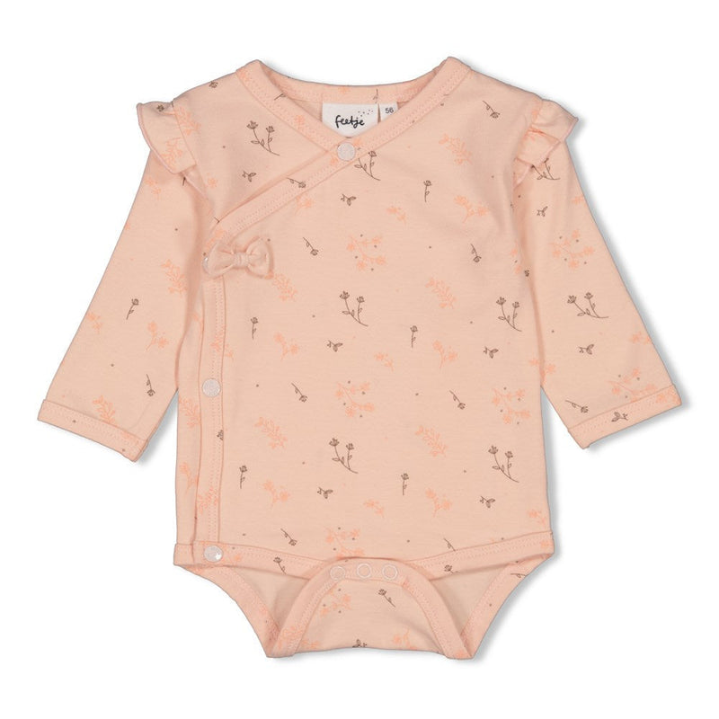 Feetje Wikkelromper AOP - Moonlight Flowers - Bubbles & Bo