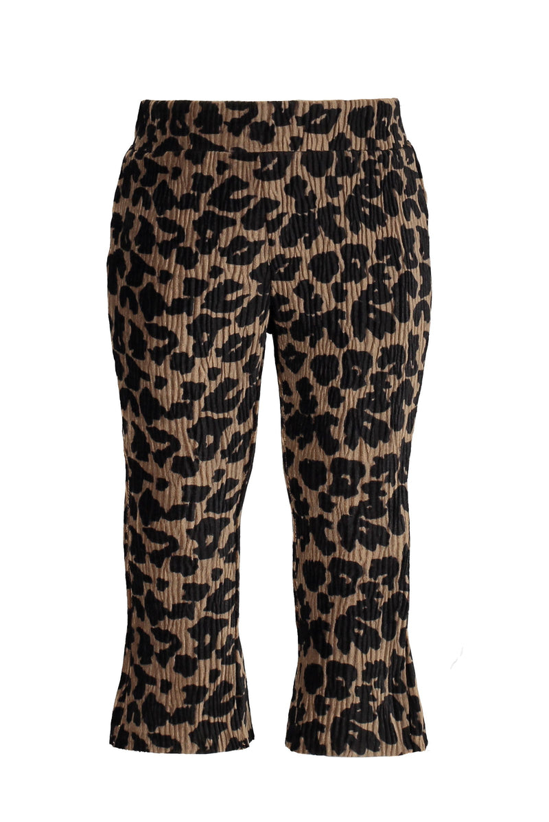 Flo Flo baby girls crincle velvet animal flared pants - Bubbles & Bo