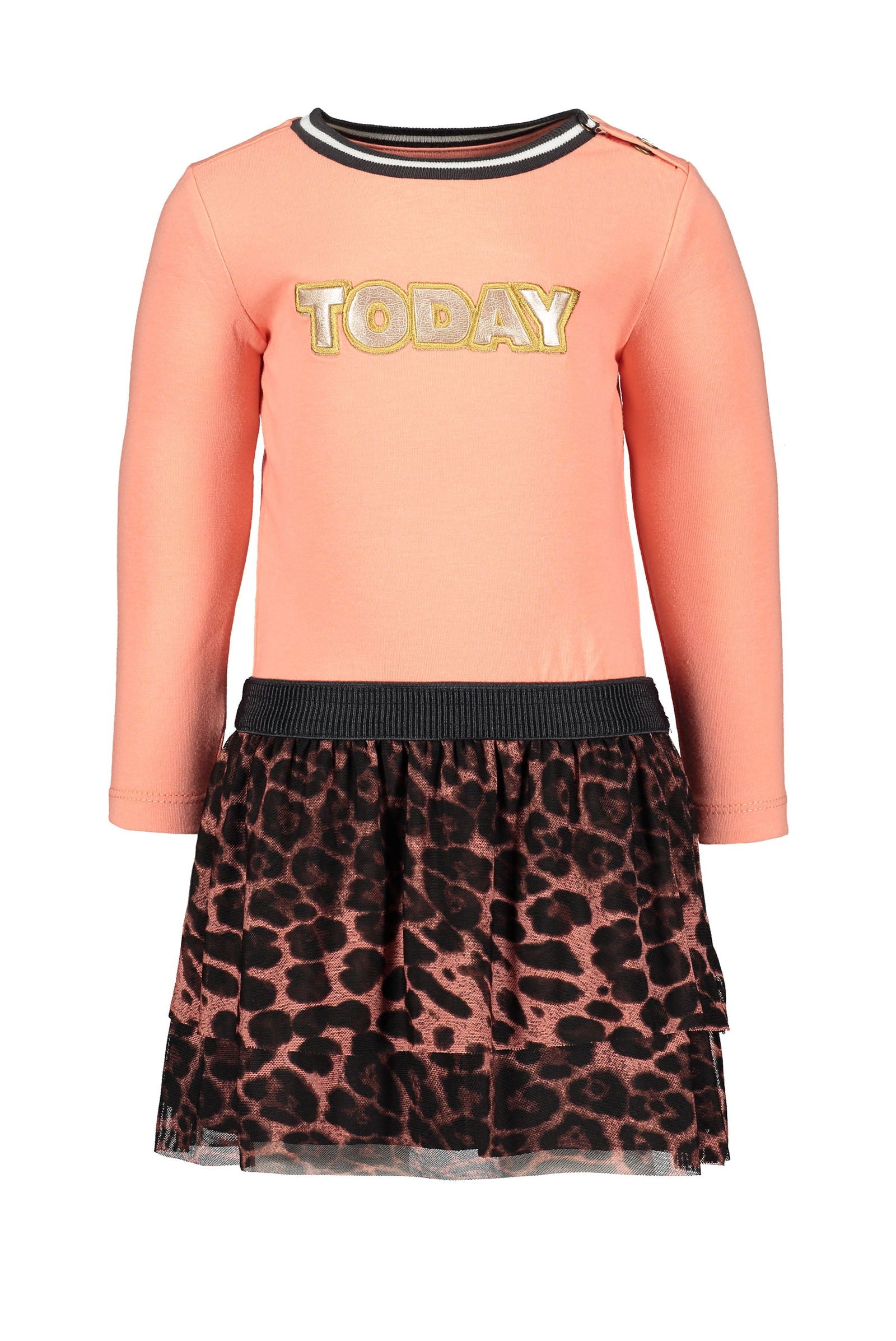 Flo Flo baby girls jersey ls dress AO mesh skirt