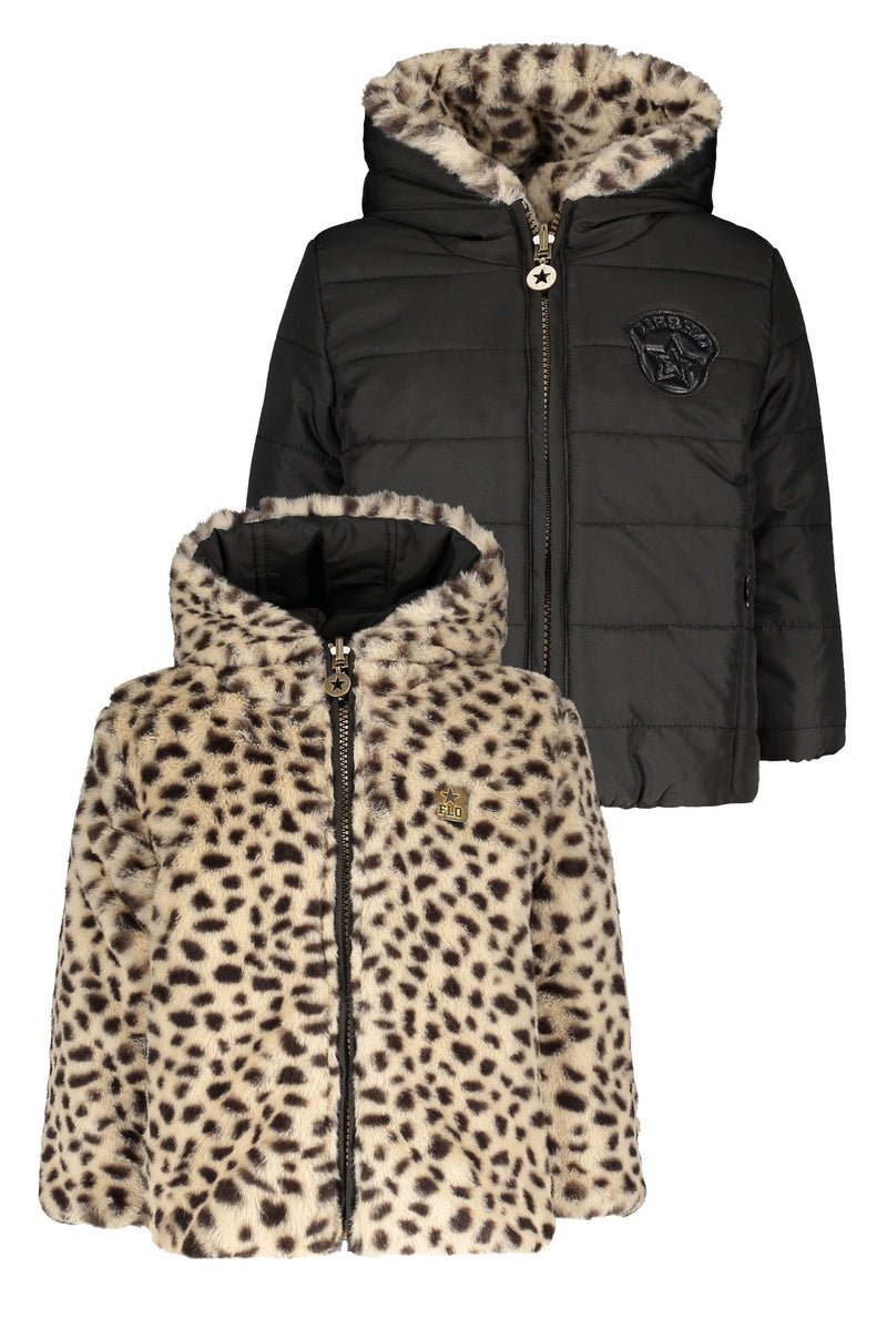 Flo Flo baby girls reversible hooded jacket - Bubbles & Bo