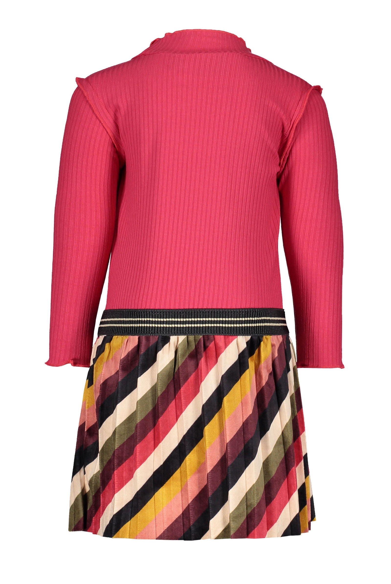 Flo Flo baby girls rib ls turtle neck dress - Bubbles & Bo