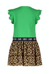 Flo Flo baby girls ruffle jersey dress with panter plisse skirt - Bubbles & Bo