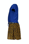 Flo Flo girls 2pc viscose dot dress with AO panter skirt and knotted stripe tee - Bubbles & Bo