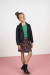 Flo Flo girls AO shiny jersey plisse skirt 2 layer - Bubbles & Bo