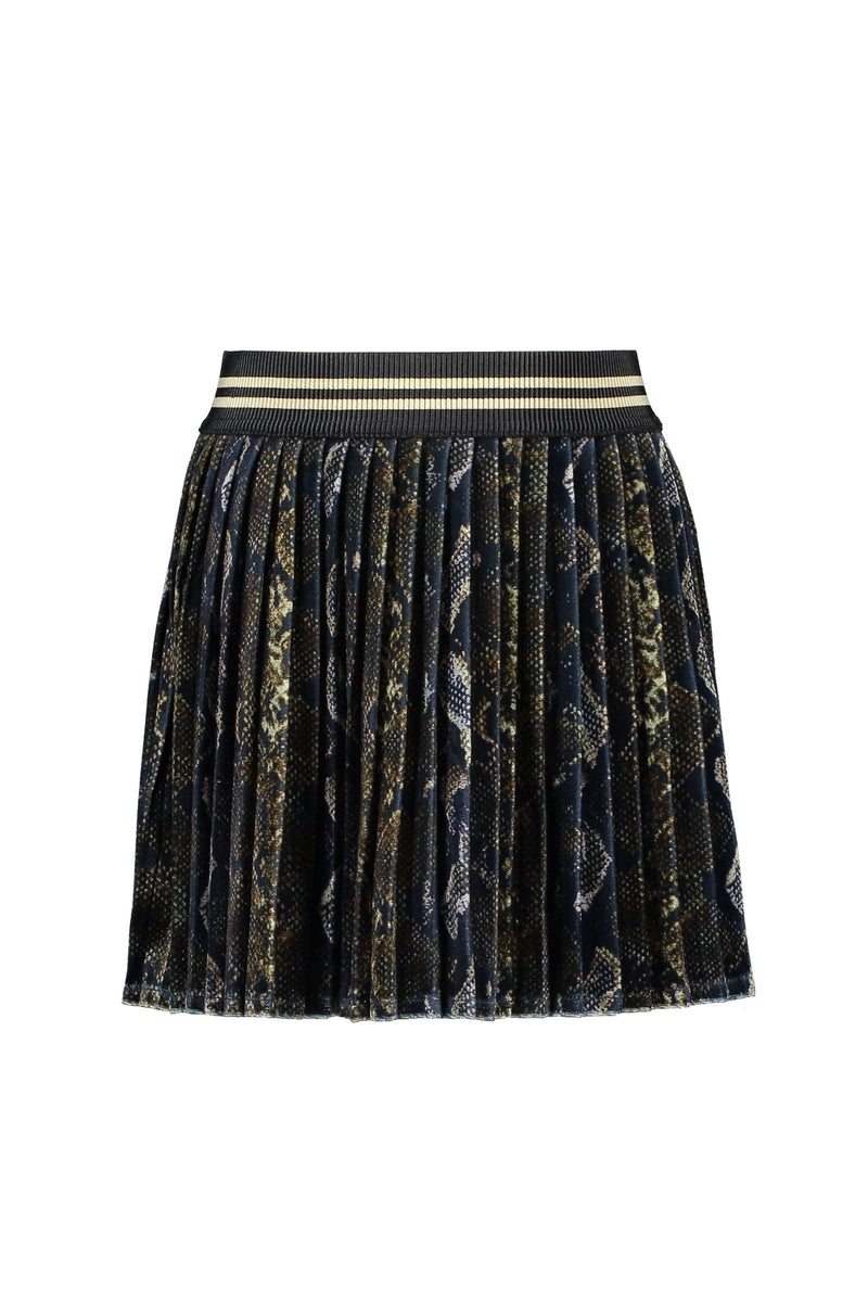 Flo Flo girls AO velvet plisse skirt - Bubbles & Bo