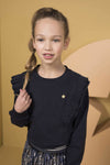 Flo Flo girls AO velvet plisse skirt - Bubbles & Bo