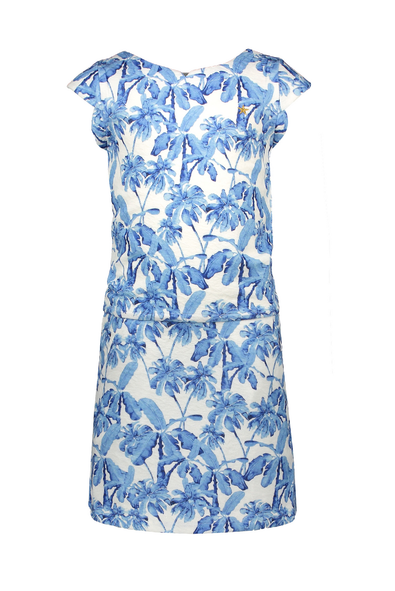 Flo Flo girls crepe AO palmtree dress - Bubbles & Bo