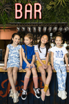 Flo Flo girls crepe AO palmtree dress - Bubbles & Bo