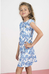 Flo Flo girls crepe AO palmtree dress - Bubbles & Bo