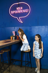 Flo Flo girls crepe AO palmtree dress - Bubbles & Bo