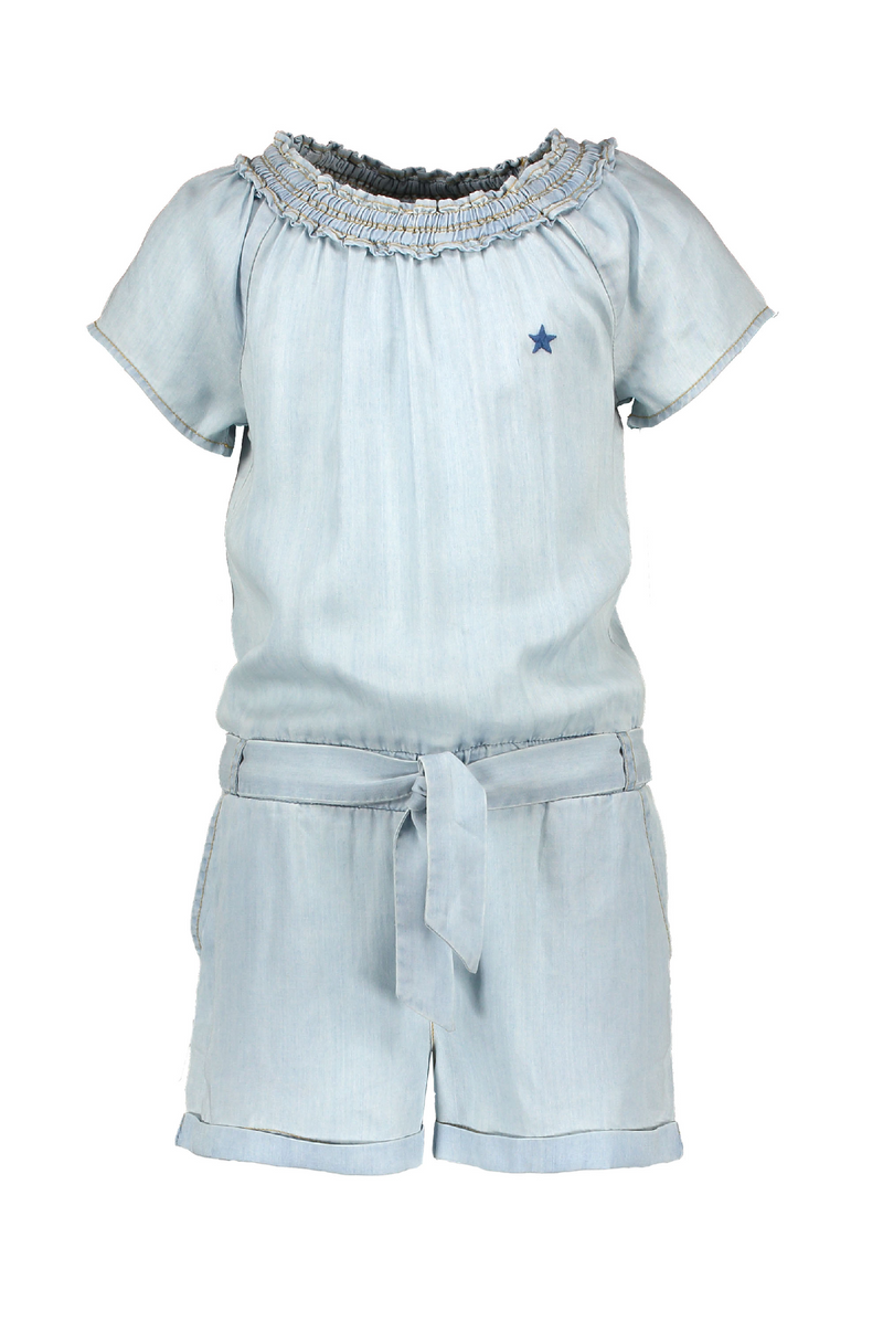Flo Flo girls light denim playsuit - Bubbles & Bo