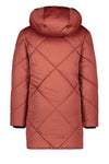 Flo Flo girls long hooded jacket, check quilting - Bubbles & Bo