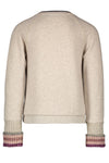 Flo Flo girls loose fit sweater metallic rib cuff - Bubbles & Bo