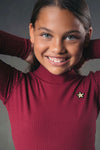 Flo Flo girls rib ls turtle neck dress - Bubbles & Bo