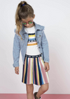 Flo Flo girls slub jersey top rainbow - Bubbles & Bo