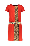 Flo Flo girls ss rib dress fancy plisse - Bubbles & Bo