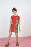 Flo Flo girls ss rib dress fancy plisse - Bubbles & Bo