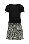 Flo Flo girls ss rib dress with fancy plisse skirt - Bubbles & Bo