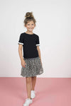 Flo Flo girls ss rib dress with fancy plisse skirt - Bubbles & Bo