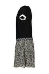 Flo Flo girls ss rib dress with fancy plisse skirt - Bubbles & Bo