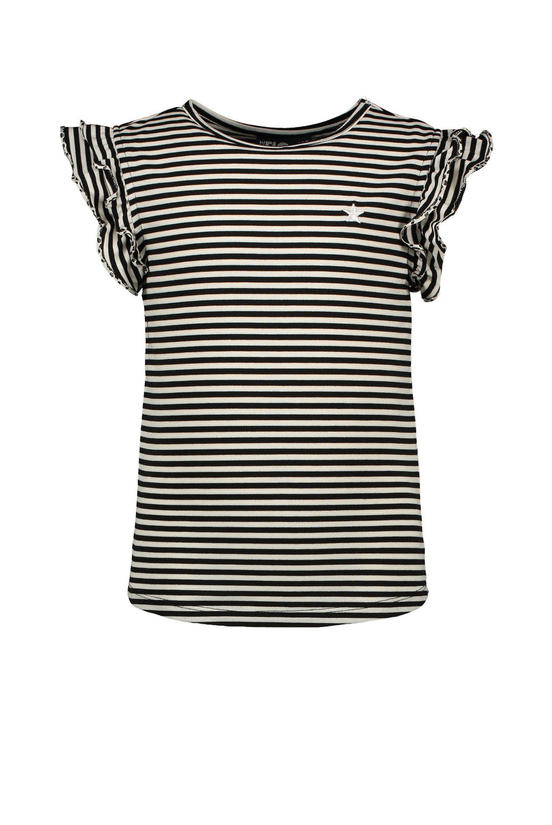 Flo Flo girls ss ruffle tee - Bubbles & Bo