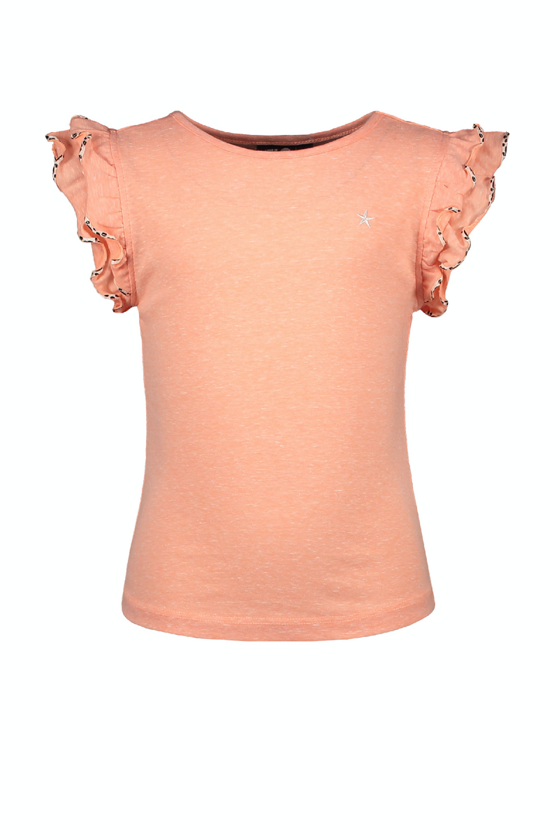 Flo Flo girls tie-dye jersey ruffle slv top - Bubbles & Bo