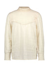 Flo Flo girls woven blouse with lace turtle neck - Bubbles & Bo