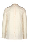 Flo Flo girls woven blouse with lace turtle neck - Bubbles & Bo