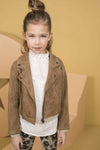 Flo Flo girls woven blouse with lace turtle neck - Bubbles & Bo