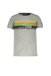Flo baby boys grey melee tee with rainbow - Bubbles & Bo