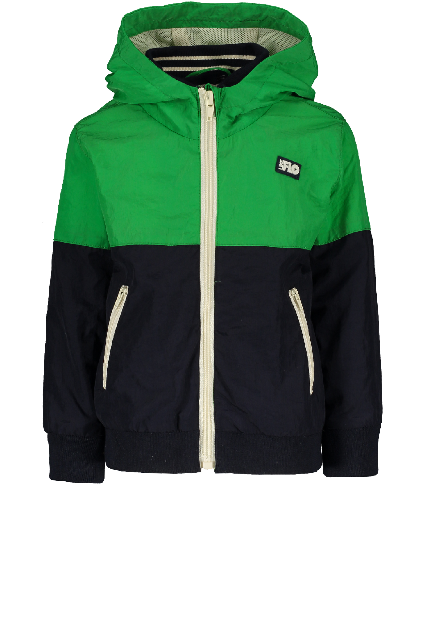 Flo baby boys hooded colourblock jacket