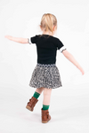 Flo baby girls ss rib dress with fancy plisse skirt - Bubbles & Bo