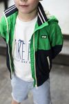 Flo boys hooded colourblock jacket - Bubbles & Bo