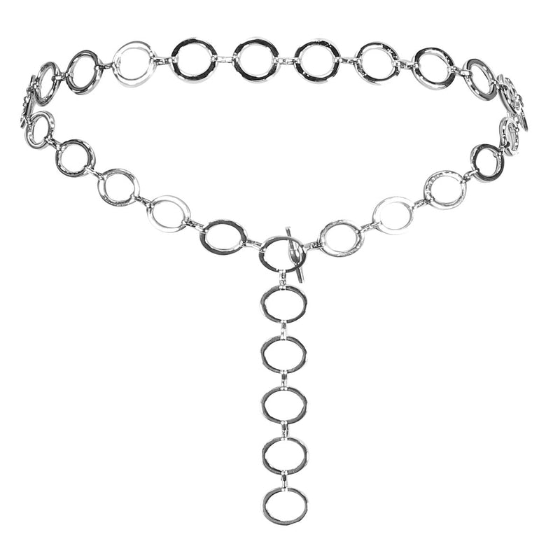Frankie & Liberty Chain Belt zilver - Bubbles & Bo