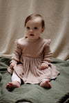 Meisjes Dress GAB van Levv Newborn in de kleur Mauve in maat 68.