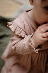 Meisjes Dress GAB van Levv Newborn in de kleur Mauve in maat 68.