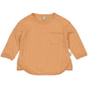 Jongens Longsleeve GEORGE van Levv Newborn in de kleur Soft Orange in maat 68.