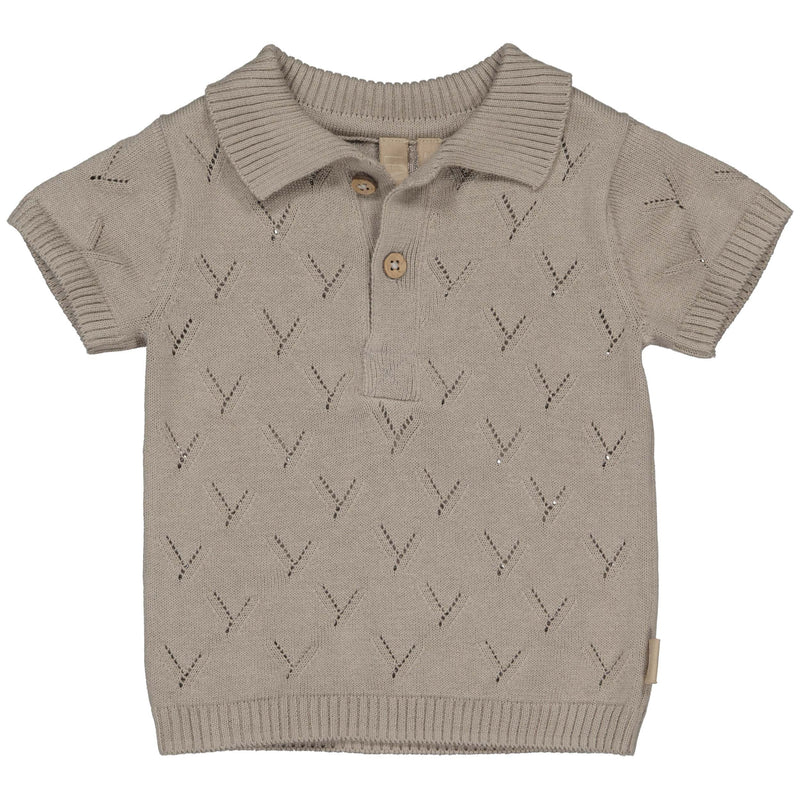 Jongens Poloshirt GERARD van Levv Newborn in de kleur Light Grey in maat 68.